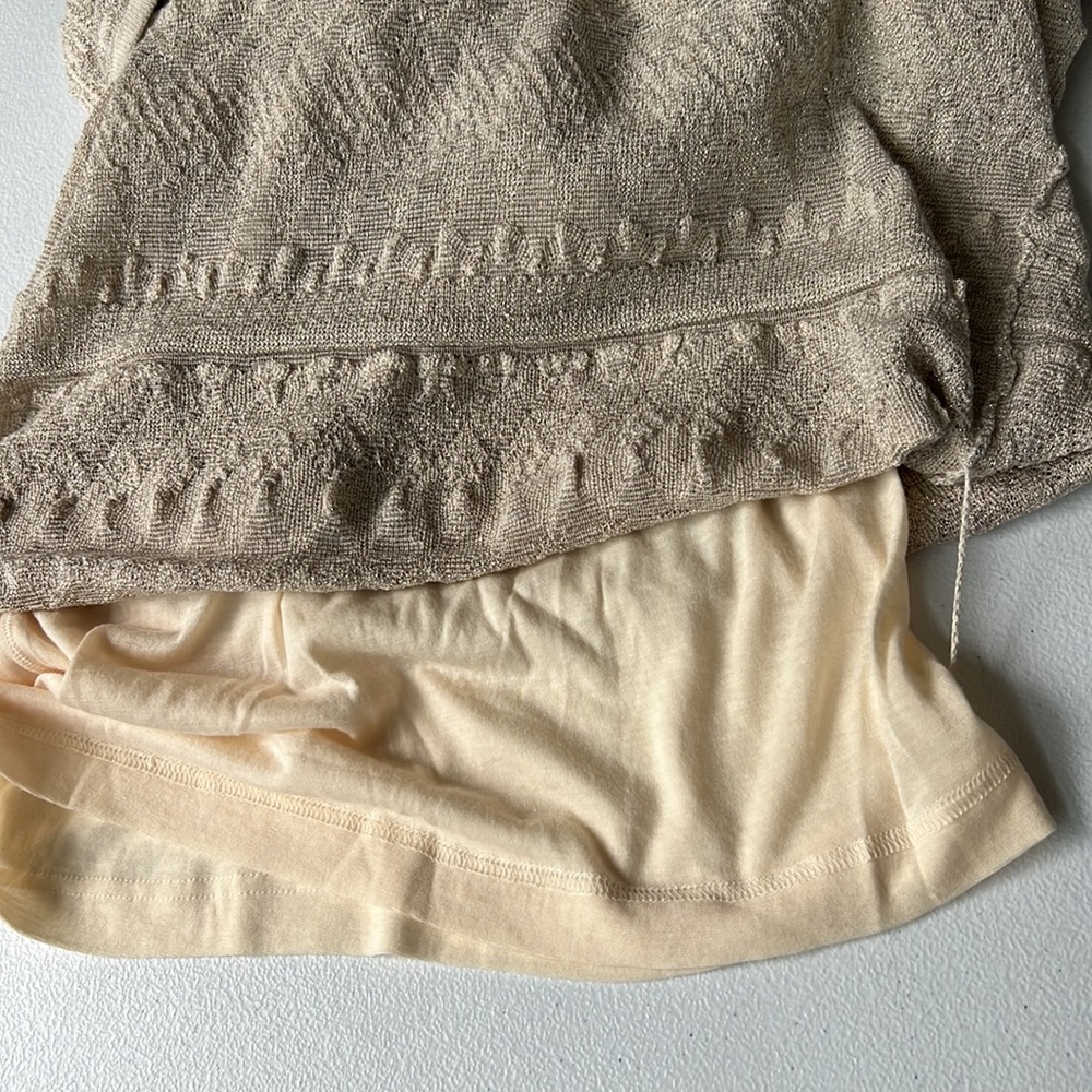 VICTORIAS SECRET Golden Thread Knit Dress Womens XS Maxi NWOT - Picture 14 of 15